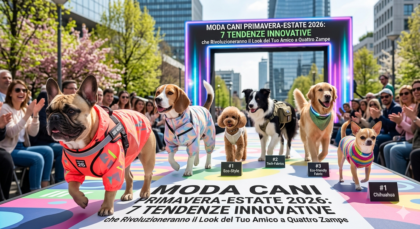 Moda Cani Primavera-Estate 2026: 7 Tendenze Innovative che Rivoluzioneranno il Look del Tuo Amico a Quattro Zampe